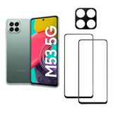 Kit 2 Películas 3d 9d E Película Câmera Samsung M53 5g