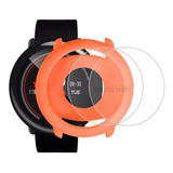 Kit 2 Peliculas De Vidro Capa Case Para Amazfit Pace