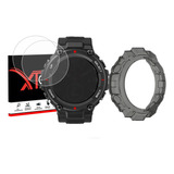 Kit 2 Películas Vidro 1 Capa Para Amazfit T rex T Rex Pro