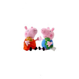 Kit 2 Pelúcias Peppa Pig George