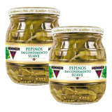 Kit 2 Pepino Inteiro Em Conserva Suave Hemmer Vidro 300g
