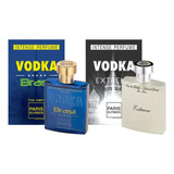 Kit 2 Perfumes Vodka Brasil Azul + Vodka Extreme 100 Ml