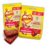Kit 2 Petisco Bifinho Keldog Sabor Churrasco Cães 500g Kelco
