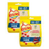 Kit 2 Petiscos P Cães Mini Bifinho Carne 500g Kelco Keldog