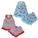 Kit 2 Pijama Baby Doll Menina 100 Algodão Confortável Verão BR Idade 6 Anos Regular Sortido 