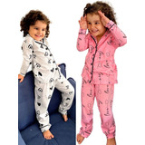 Kit 2 Pijama Comprido Americano Infantil