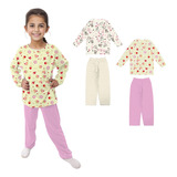 Kit 2 Pijama Comprido Infantil Menina