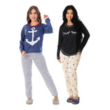 Kit 2 Pijama Estampado