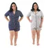 Kit 2 Pijama Feminino Baby Doll Americano Plus Size Oferta