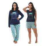 Kit 2 Pijamas Feminino