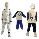 Kit 2 Pijamas Infantis Meninos Soft