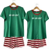 Kit 2 Pijamas Listrado Natal Verão Roupa Pet