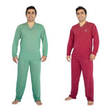 Kit 2 Pijamas Masculino Calça Comprida