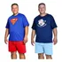 Kit 2 Pijamas Masculino Plus Size Manga Curta E Short Oferta
