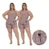 Kit 2 Pijamas Plus Size Feminino Baby Doll Liganete Alcinha