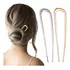 Kit 2 Piranha De Cabelo Prendedor Metal Dourado Alto Luxo
