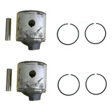 Kit 2 Pistões Com Aneis P johnson Evinrude 40hp Std
