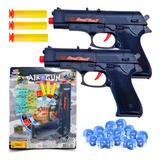 Kit 2 Pistolas Brinquedo Lança Dardos E Bolas De Gel Orbeez