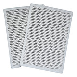 Kit 2 Placa Cerâmica Assador Frango Queimador 100x70mm
