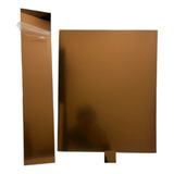 Kit 2 Placa Chapa De Acrílico Bronze Espelhado 50x50cm 2mm