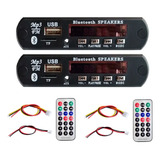 Kit 2 Placas Decodificadora Bluetooth mp3 usb sd fm Aux