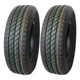 Kit 2 Pneu 215 75 R16c 8 Lonas Carga Ducato Transit Escolar