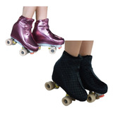 Kit 2 Polaina Capa Cobre Botas Patins Artístico Quad Inline