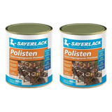 Kit 2 Polisten Stain Premium 900ml Sayerlack Escolha A Cor
