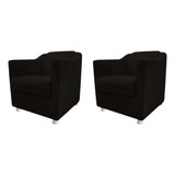 Kit 2 Poltronas Decorativa