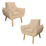 Kit 2 Poltronas Decorativa