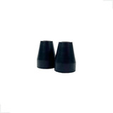 Kit 2 Ponteira Sapata Pé Muletas E Bengalas 3 4 1 90cm Cor Preto