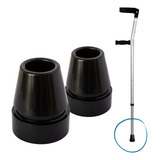 Kit 2 Ponteiras Protetoras Pvc 7 8 Pé Bengala Andador Muleta
