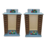 Kit 2 Porta 11 Jogos Físico Super M 22x16 3x29 4 Mdf