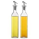 Kit 2 Porta Azeite E Vinagre De Vidro Com Dosador Galheteiro Para Cozinha Azeiteira E Vinagreira Recipiente Para Temperos Dispenser De Óleo E Vinagre Garrafa Para Molhos E Condimentos Up Shop