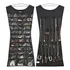 Kit 2 Porta Bijuterias 30 Bolsos 14 Porta Colares Joias Lind Cor Preto