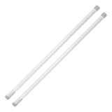 Kit 2 Porta Cortina Varão Universal Box Banheiro 0 65x1 15