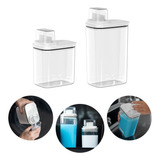 Kit 2 Porta Dispenser Sabão E Amaciante C Dosador Hermético