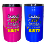 Kit 2 Porta Lata 473ml Suporte Cerveja Latão Personalizado
