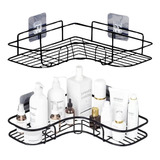 Kit 2 Porta Shampoo E Sabonete Suporte De Canto Banheiro