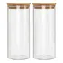 Kit 2 Potes Borossilicato Hermético 1800ml   Class Home