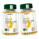 Kit 2 Potes Óleo De Abacate Suplemento Natural 120 Cápsulas