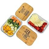 Kit 2 Potes Retangulares De Vidro Borossilicato Com Tampa De Bambu Vedação Em Silicone Heimon O Corpo Alcança