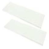 Kit 2 Prateleiras Branca Mdf 1200x200 Com Suporte Fixação