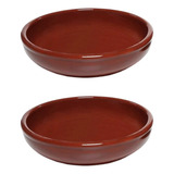 Kit 2 Prato Barro Fundo 30cm P Buffet Churrascaria