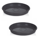 Kit 2 Pratos 20 Cm De Diâmetro Para Vasos E Pote De Plantas
