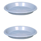 Kit 2 Pratos Para Vaso Redondo Suporte Para Planta 40x4cm