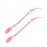 Kit 2 Prendedor De Chupeta Bebê Modelo Universal Mola Bebe Cor 2 Rosas