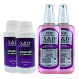 Kit 2 Prep 200ml 2 Removedor De Alongamento X d 100ml