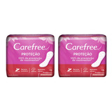 Kit 2 Protetor Diário Carefree Proteção C Perfume C 15 Uni