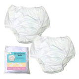 Kit 2 Protetores De Fralda Geriatrica Plástica Reutilizável
